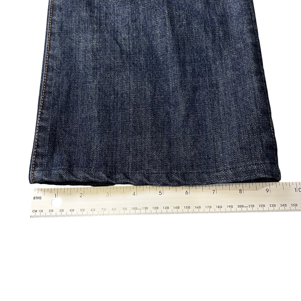7 For All Mankind Brett Bootcut Jeans Mens 34 Blue A-Pocket Made in USA Denim - Picture 8 of 11
